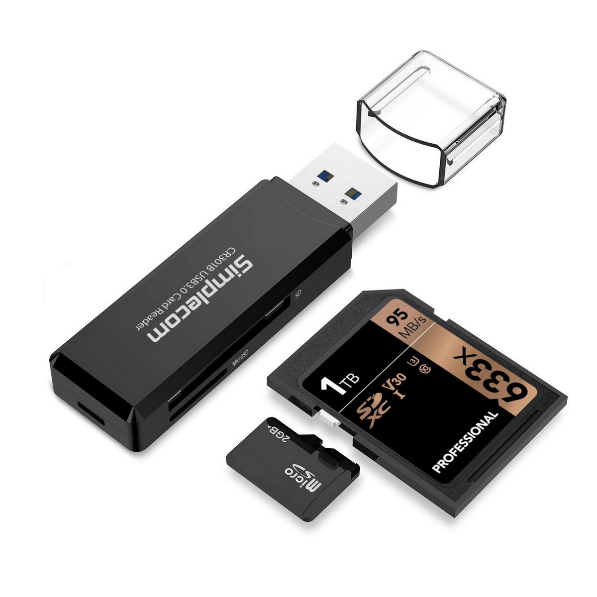  2 Slot SuperSpeed USB 3.0 Card Reader  