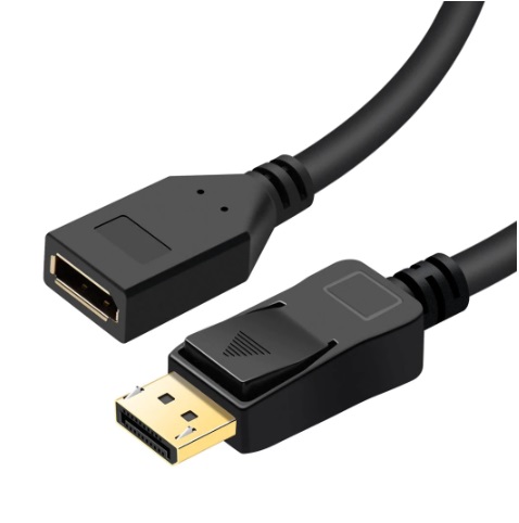  DisplayPort(M) to DisplayPort(F) Extension Cable 1m - Supports 4K @60Hz  