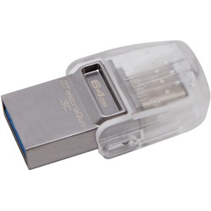  64GB DT microDuo 3C, USB 3.0/3.1 + Type-C (USB-C) flash drive  