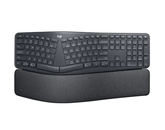  Keyboard: ERGO K860 Split Ergonomic dual layout is designed for both Mac and Windows users Connect to up to 3 devices  