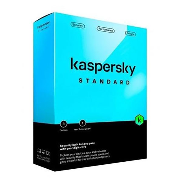  Kaspersky <b>Standard:</b> 3 Device 1 Year Subscription (Physical Card) - PC/Mac<BR><font color='red'>(Email Key Option Available)</font>  