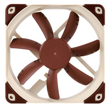  120mm Fan: Noctua S-Series S12A-ULN<br>120mm 3-Pin Fan, 800 RPM, 8.6 dB(A)  