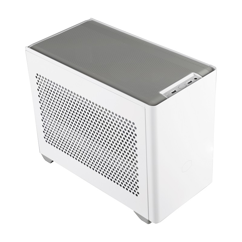  Mini-Tower Case: MasterBox NR200 - White<br>1x 120mm Fan + 1x 92mm Fan, 2x USB 3.2, Supports: mini-ITX/mini-DTX  
