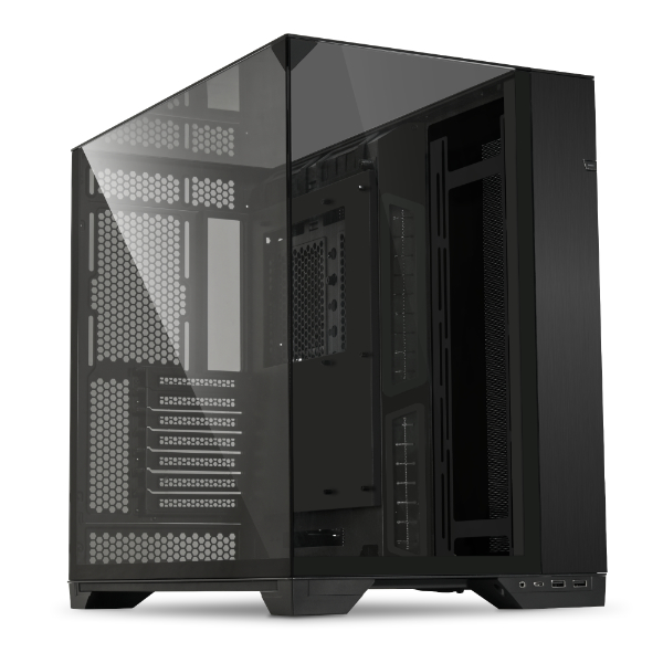  <B>Mid-Tower Case:</b> O11 Vision - Black<br>Frame-Less Design, 2x USB 3.0 + 1x USB Type-C, Tempered Glass Front & Side Panels, Supports: E-ATX*/ATX/mATX/mini-ITX  