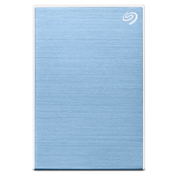  One Touch With Password 4TB External Portable Hard Drive Blue  