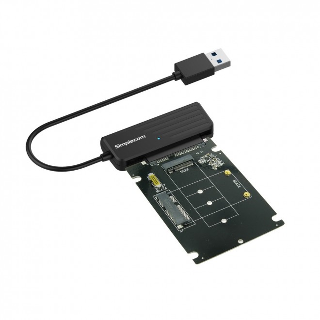  USB3.0 to mSATA + M.2 (NGFF B Key) 2 In 1 Combo Adapter  