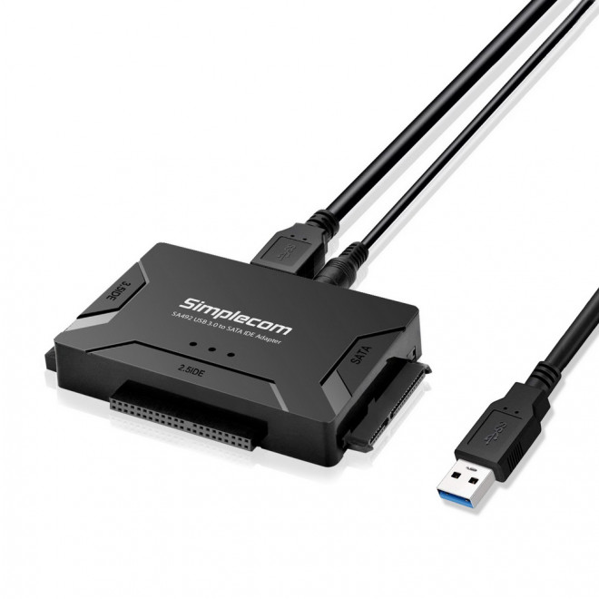  3-in-1 USB 3.0 to 2.5"/ 3.5"/ 5.25" SATA/IDE Adapter with Power Supply  