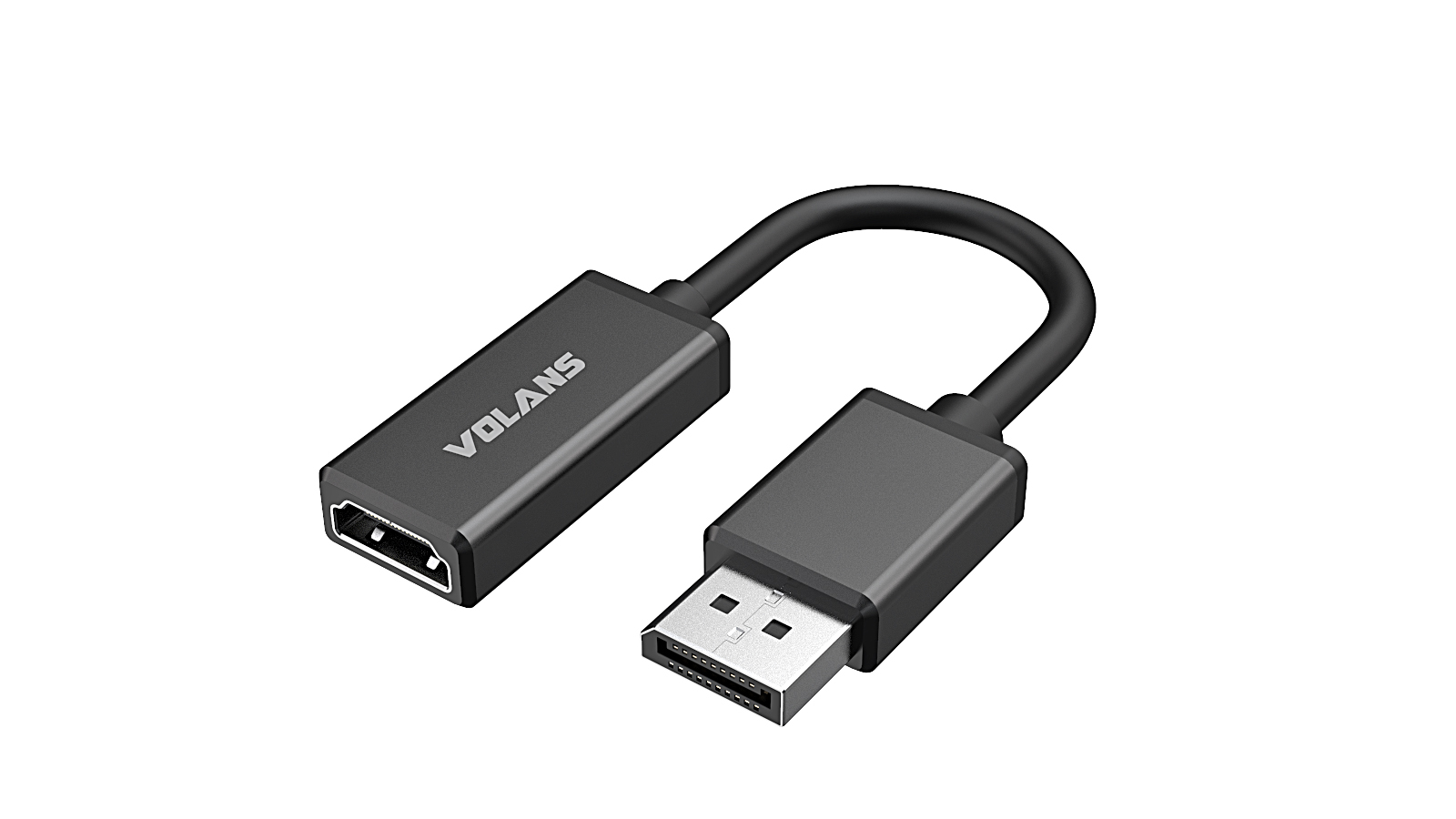  Aluminium ACTIVE DisplayPort 1.4 to HDMI 2.0b with HDR10 - Supports 4K @60Hz  