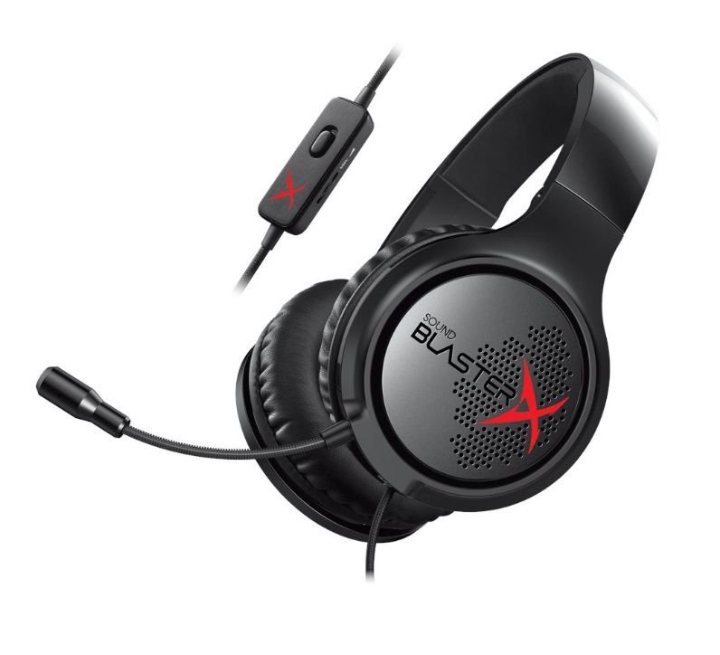  <b>Wired Gaming Headset:</b> Sound BlasterX H3, Protable Analog Gaming Headset  