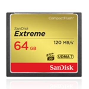  Extreme CF 64GB, 120MB/s read, 85MB/s write  