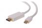 Mini DisplayPort (M) to HDMI (M) Cable 4K 60hz Support 1m White Mini DisplayPort (M) to HDMI (M) Cable 4K 60hz Support 1m White