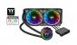 <b>Liquid CPU Cooler</b>: Floe Riing RGB 240 TT Premium Edition, two 120mm Riing Plus RGB fans and a LED waterblock, for Intel/AMD Selected Socket AM4 <b>Liquid CPU Cooler</b>: Floe Riing RGB 240 TT Premium Edition, two 120mm Riing Plus RGB fans and a LED waterblock, for Intel/AMD Selected Socket AM4