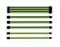 <B>PSU Accessories</b>: Sleeved Extension Cable Kit - Green & Black<BR>1x ATX (24 Pin), 1x CPU (4+4 Pin), 2x PCI-E (6 pin), 2x PCI-E (8 Pin) <B>PSU Accessories</b>: Sleeved Extension Cable Kit - Green & Black<BR>1x ATX (24 Pin), 1x CPU (4+4 Pin), 2x PCI-E (6 pin), 2x PCI-E (8 Pin)
