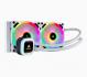 Liquid CPU Cooler: Hydro H100i RGB PLATINUM <b>Snow White Edition</b>, 240mm Radiator, 2x LL RGB PWM 120mm Fan. iCUE, Support Intel 115x 1366 2011 2066, AMD AM4 TR4 Socket Liquid CPU Cooler: Hydro H100i RGB PLATINUM <b>Snow White Edition</b>, 240mm Radiator, 2x LL RGB PWM 120mm Fan. iCUE, Support Intel 115x 1366 2011 2066, AMD AM4 TR4 Socket