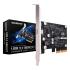 PCIe 3.0 x4 USB-C TYPE-C 3.2 Gen 2X2 Expansion Card 20Gb/s data-transfer ASMedia ASM3242 PCIe 3.0 x4 USB-C TYPE-C 3.2 Gen 2X2 Expansion Card 20Gb/s data-transfer ASMedia ASM3242
