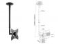 LCD Ceiling Bracket Vesa 75/100/200m Up to 42" LCD Ceiling Bracket Vesa 75/100/200m Up to 42"