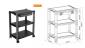 Height-Adjustable Modular Multi Purpose Smart Cart XL with Three-Tier and Drawer 13''-32'' Monitors Weight Capacity 10kg per layer Height-Adjustable Modular Multi Purpose Smart Cart XL with Three-Tier and Drawer 13''-32'' Monitors Weight Capacity 10kg per layer