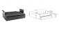 Space-Saving Under-Desk add-on Drawer with Shelf, Dimension 513x311~481x187mm Space-Saving Under-Desk add-on Drawer with Shelf, Dimension 513x311~481x187mm