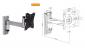 Aluminium Articulating Wall Mount with Lock Function Caravan and etc - 13ĄŻĄŻ-27'' Aluminium Articulating Wall Mount with Lock Function Caravan and etc - 13ĄŻĄŻ-27''