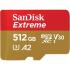 MICRO SD: EXTREME MICROSDXC SQXA1 512GB V30 U3 C10 A2 UHS-I 160MB/S R 90MB/S W 4X6 SD ADAPTOR LIFETIME LIMITED MICRO SD: EXTREME MICROSDXC SQXA1 512GB V30 U3 C10 A2 UHS-I 160MB/S R 90MB/S W 4X6 SD ADAPTOR LIFETIME LIMITED
