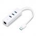 USB Adapter: USB 3.0 3-Port Hub & Gigabit Ethernet Adapter USB Adapter: USB 3.0 3-Port Hub & Gigabit Ethernet Adapter