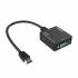 HDMI to VGA + Audio 3.5mm Stereo Converter Adapter Power by USB Cable (signal from HDMI to VGA port) HDMI to VGA + Audio 3.5mm Stereo Converter Adapter Power by USB Cable (signal from HDMI to VGA port)