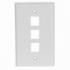 Keystone Wall Plate Triple White Keystone Wall Plate Triple White