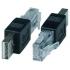Adapter: USB2.0 AM (male) to RJ45 (male) Adapter: USB2.0 AM (male) to RJ45 (male)