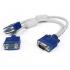 VGA Cable: SVGA Splitter Cable(HD15M to HD15F X 2) 30CM VGA Cable: SVGA Splitter Cable(HD15M to HD15F X 2) 30CM