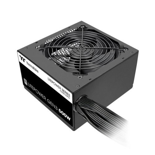  <b>ATX PSU: </b>Litepower Gen3 500W (OEM Version)<BR>80Plus, 120mm Fan, 1x CPU (4+4 Pin), 2x PCI-E (6+2 Pin), 4x Molex, 4x SATA  