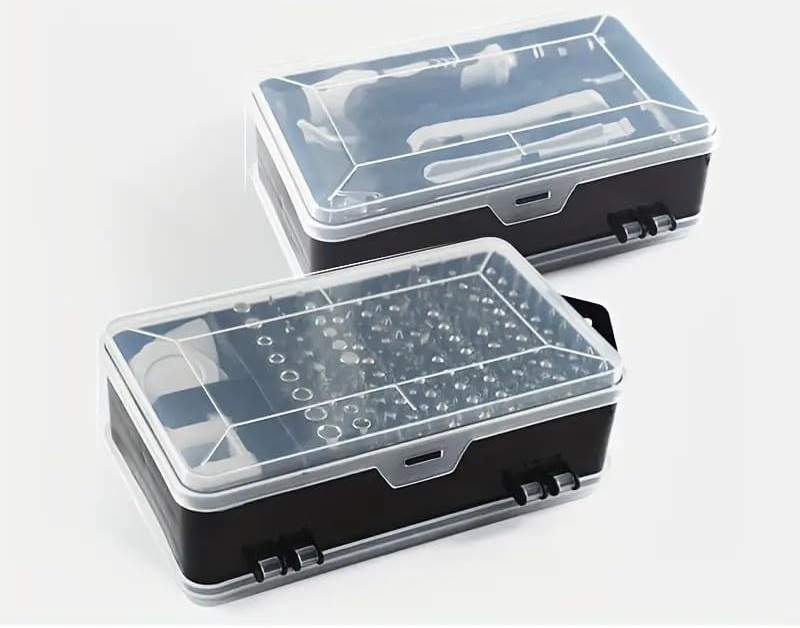  Screwdriver Set 112 in 1 Precision Repair Tool Kit with Magnetic Bits and Storage Case for Electronics and Household Use, Silver  