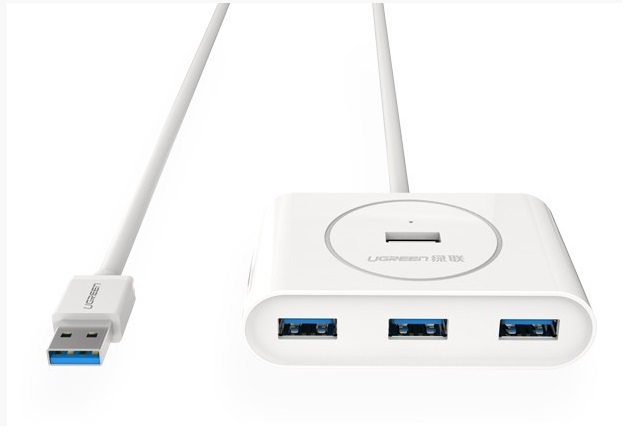  USB 3.0 HUB 4 Port 1m - White  