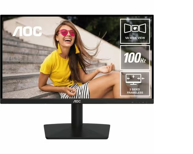  21.45in 100Hz FHD VA Home and Business Monitor Flicker Free Low Blue Mode 1920x1080 16:9 8ms 3000:1 Contrast ratio 250 Nits VGA/HDMI Tilt VESA 75x75mm  