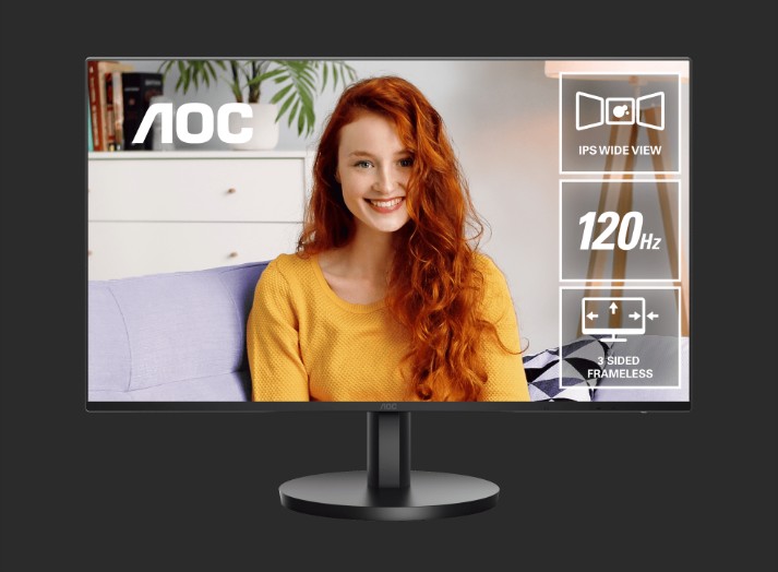  23.8in 120Hz FHD IPS Business Monitor Ultra Narrow Bezel Flicker Free Game Mode Low Blue Light 1920x1080 16:9 1ms 1500:1 Contrast 300 Nits USB-C/HDMI USB HUB HDR Tilt VESA 100x100mm  