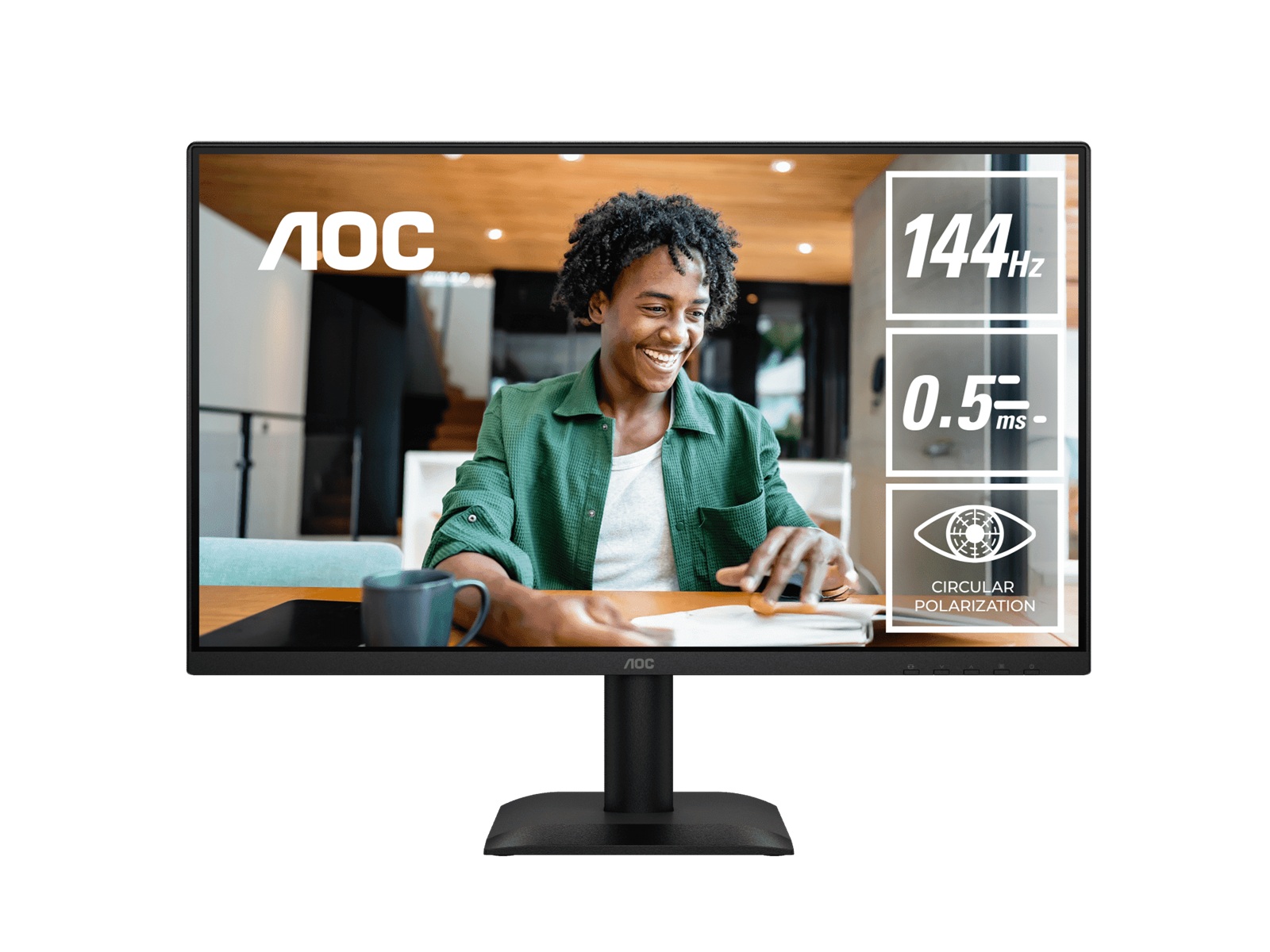  23.8" IPS, 1920��1080@144Hz, 4ms GtG, 300 cd/m², 1500:1, 178�� VA, sRGB 112%, HDMI/DP, tilt -5��~23��, 16.7M colors, 16W (LS)  