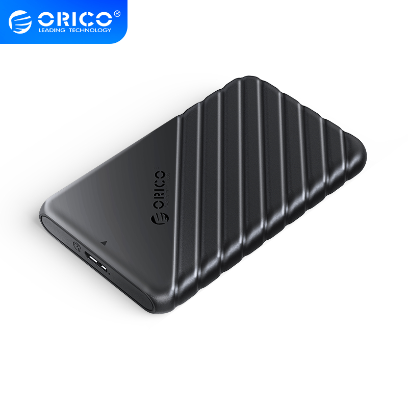  2.5" USB3.0 Micro-B Hard Drive Enclosure - Black  