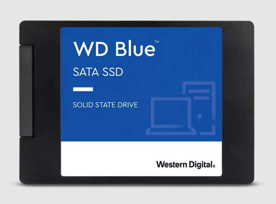  <b>2.5" SSD Drive:</b> 500GB BLUE, SATA3 6Gb/s, Read: 560MB/s, Write: 530MB/s  