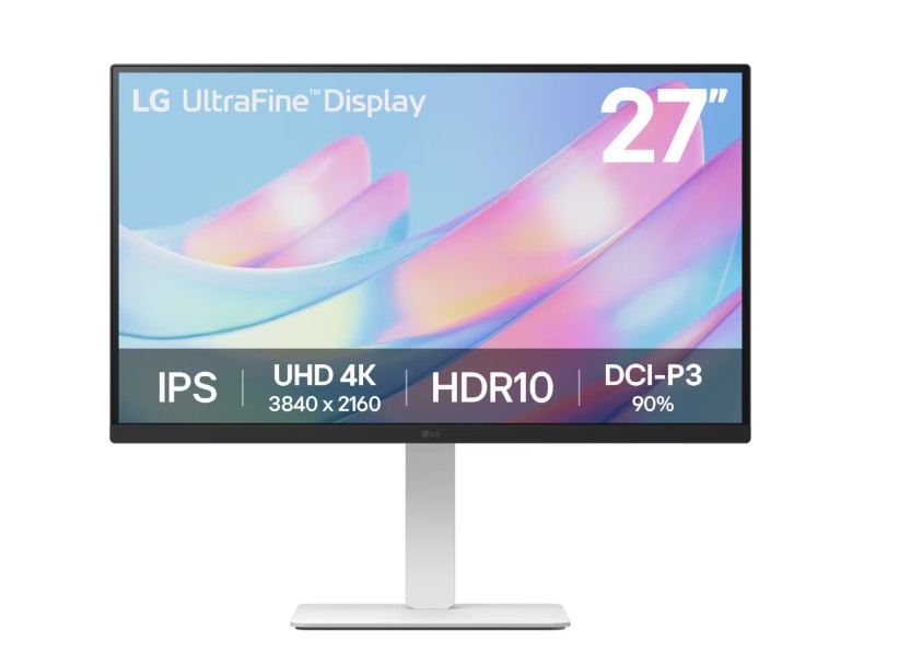 27" UHD 4k 3840¡Á2160 (16:9) IPS display HDR10 Height Adjustable, 3 side Borderless, LG Switch, Office and Professional White Monitor 27" UHD 4k 3840¡Á2160 (16:9) IPS display HDR10 Height Adjustable, 3 side Borderless, LG Switch, Office and Professional White Monitor