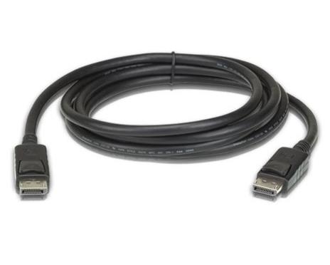  2m DisplayPort Cable 4K UHD, up to 3840 x 2160 @ 60Hz. 28 AWG copper wire construction for high-definition media connections  