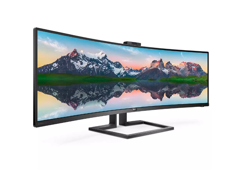  <b>49" Dual QHD Curved Monitor: </b> 32:9 SuperWide VA 1800R 5120 x 1440 @70Hz 5ms, HDMI/DP/USB-C, Audio, Built-in KVM, Windows Hello, DisplayHDR 400, Tilt/Swivel/Height-adjustable, VESA 100  