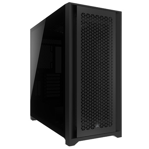  <b>Mid-Tower Case</b> 5000D CORE AIRFLOW - Black<br>2x USB 3.2 + 1x USB Type-C, 1x 3.5mm Headphone/Mic Combo, Tempered Glass Side Panel, Supports: ATX/mATX/mini-ITX  