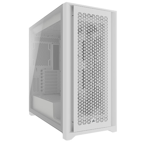  <b>Mid-Tower Case</b> 5000D CORE AIRFLOW - White<br>2x USB 3.2 + 1x USB Type-C, 1x 3.5mm Headphone/Mic Combo, Tempered Glass Side Panel, Supports: ATX/mATX/mini-ITX  