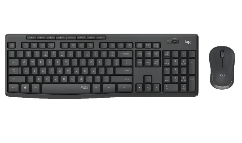  Keyboard & Mouse: MK295 SILENT WIRELESS COMBO Graphite  