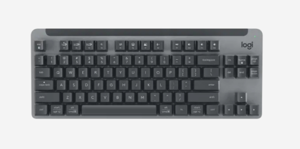  Wireless Mechanical Keyboard: SIGNATURE K855 - Wireless & Bluetooth Mechanical Tenkeyless TKL Keyboard Red Linear Switch - Graphite  