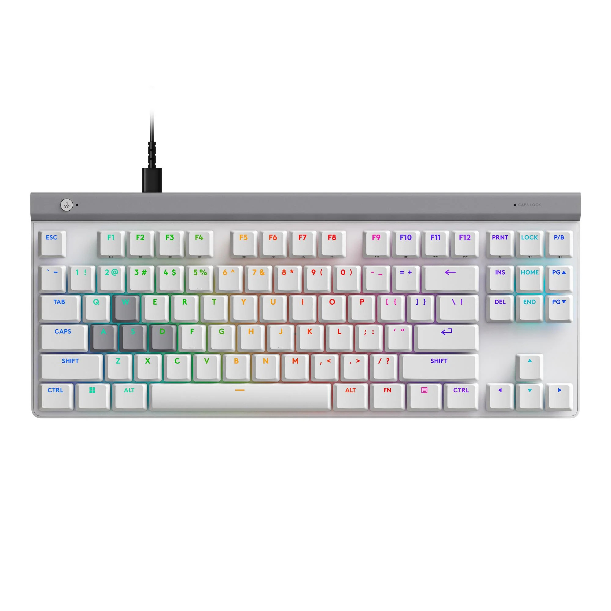  Logitech G515 RAPID TKL Wired Low-Profile Gaming Keyboard - White  