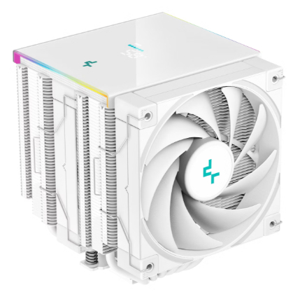  CPU Cooler: DeepCool AK620 DIGITAL - White<br>2x 120mm PWM Fan, ARGB Lighting, Temperature Digital Display, 129138162 mm<br>Supports: Intel LGA1700, LGA1200, LGA115x, AMD AM5, AM4  