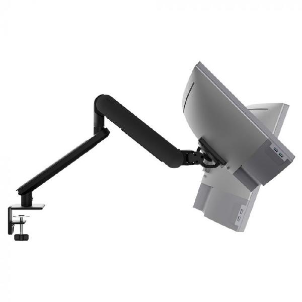  Ora Monitor Arm F-Clamp - Monitor arm for 34" screens flat or curved 2-8kg, VESA 75x75, 100x100. Includes F-Clamp in box - Black  
