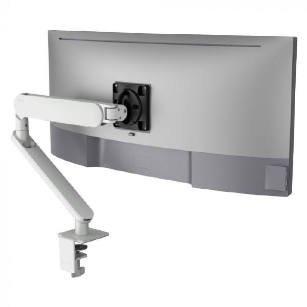  Ora Monitor Arm F-Clamp - Monitor arm for 34" screens flat or curved 2-8kg, VESA 75x75, 100x100. Includes F-Clamp in box - Silver  