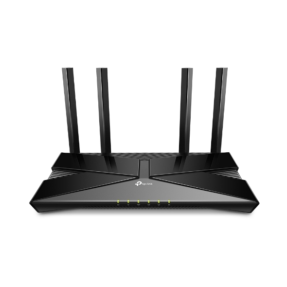  AX1500 Wi-Fi 6 Router - 5 GHz 1201 Mbps + 2.4 GHz 300 Mbps, 4 Fixed High-Performance Antennas, 1 Gigabit WAN, 4 Gigabit LAN,  