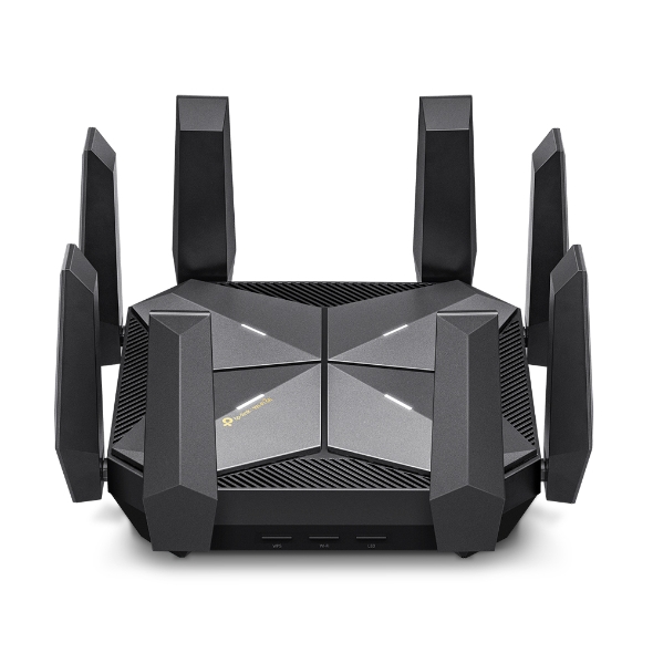  AXE16000 Quad-Band Wi-Fi 6E Router - 8 Fixed High-Performance Antennas, 1 10 Gbps RJ45/SFP+, 1 10 Gbps WAN/LAN Port, 1 2.5 Gbps WAN/LAN Port, 4 1 Gbps LAN Ports, 1 USB 3.0  